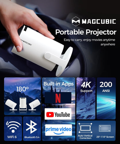 Proyector Portátil 4K